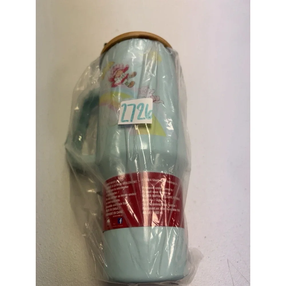 Strawberry Shortcake Blue Tumbler 40 Oz - NEW
